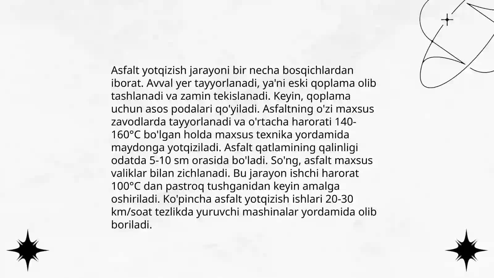 Yer qazish tashish mashinalarini avtomobil yo'li qurulishda qo'llanilishi 4