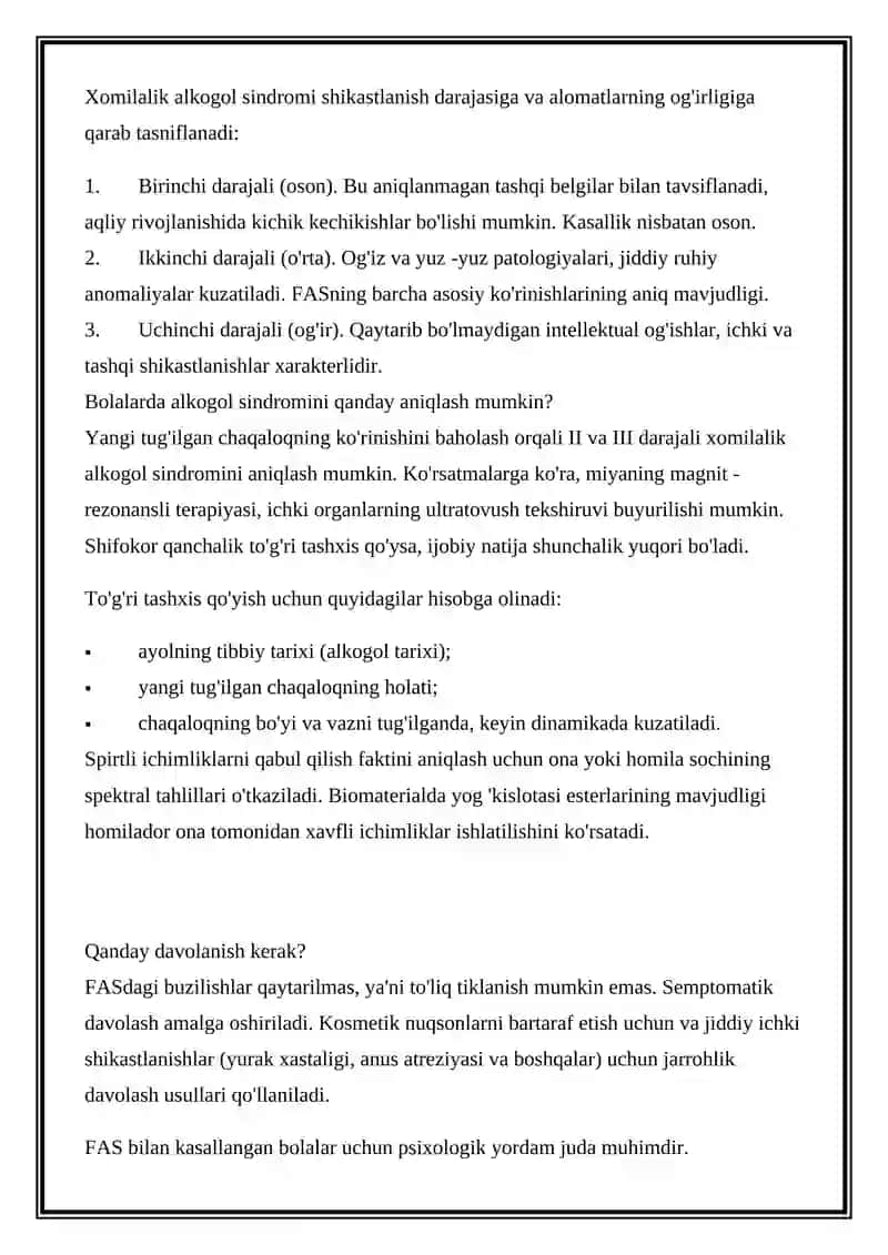 AKOGALIZIM VA UNING ASORATLARI, VA HOMILAGA TA’SIRI 4