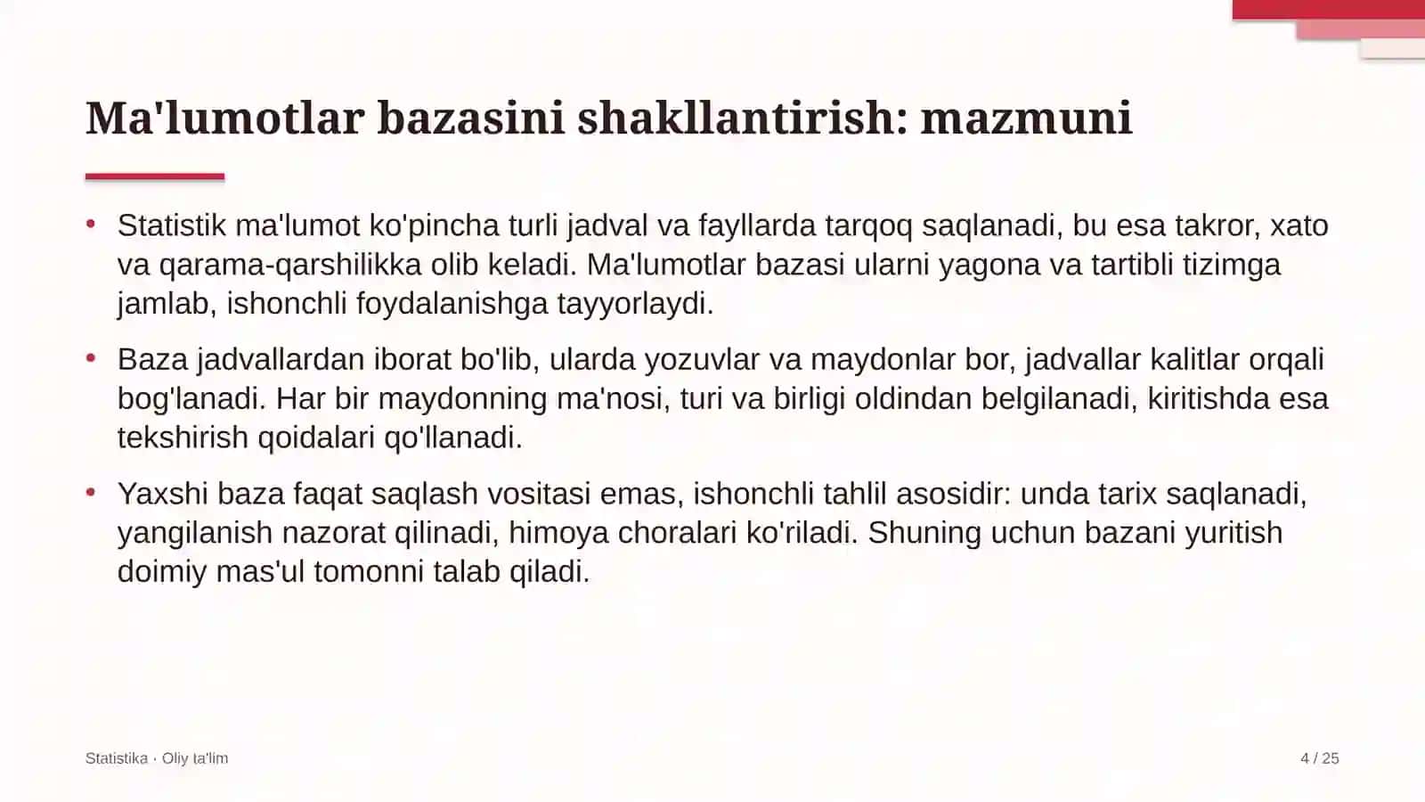 mobil ilovalar ishlab chiqishda ma'lumotlar bazasini shakllantirish 4955 4