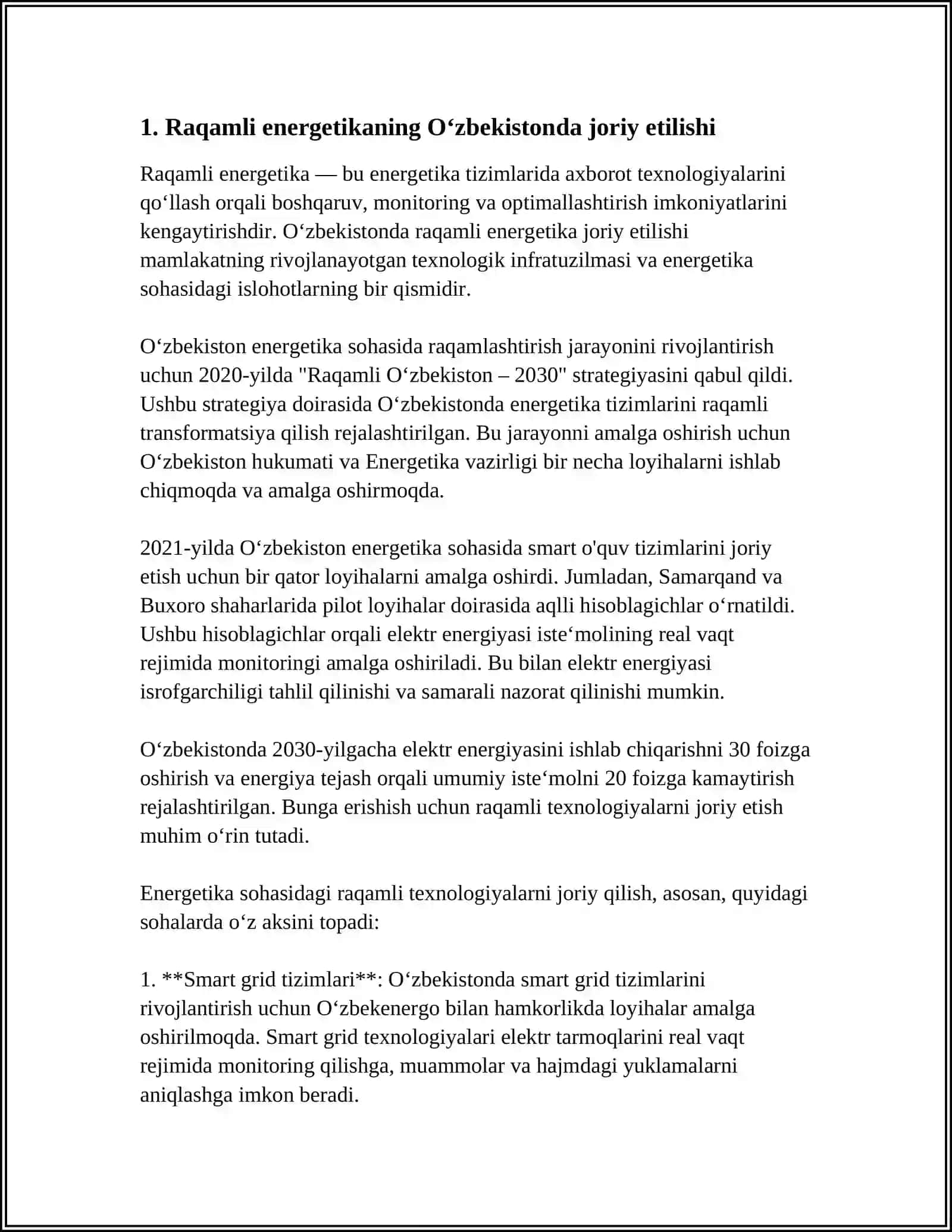 O‘ZBEKISTONDA RAQAMLI ENERGETIKANING AHAMYATI 4