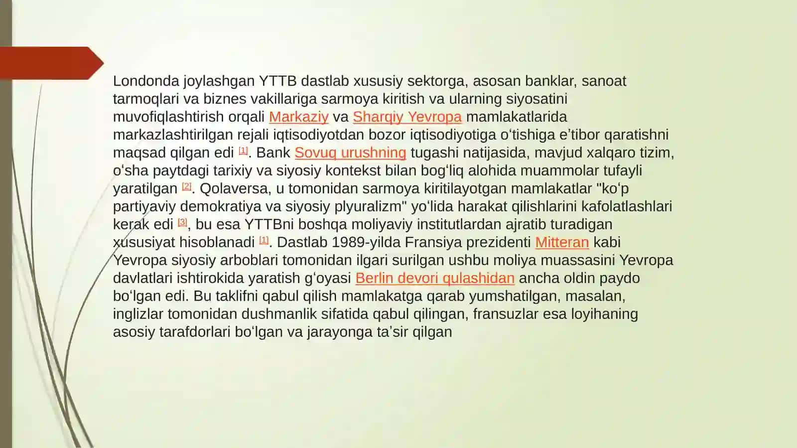 Yevropa tiklanish va taraqqiyot banki (YeTTB) va uning korparativ boshqaruv tizimi 4