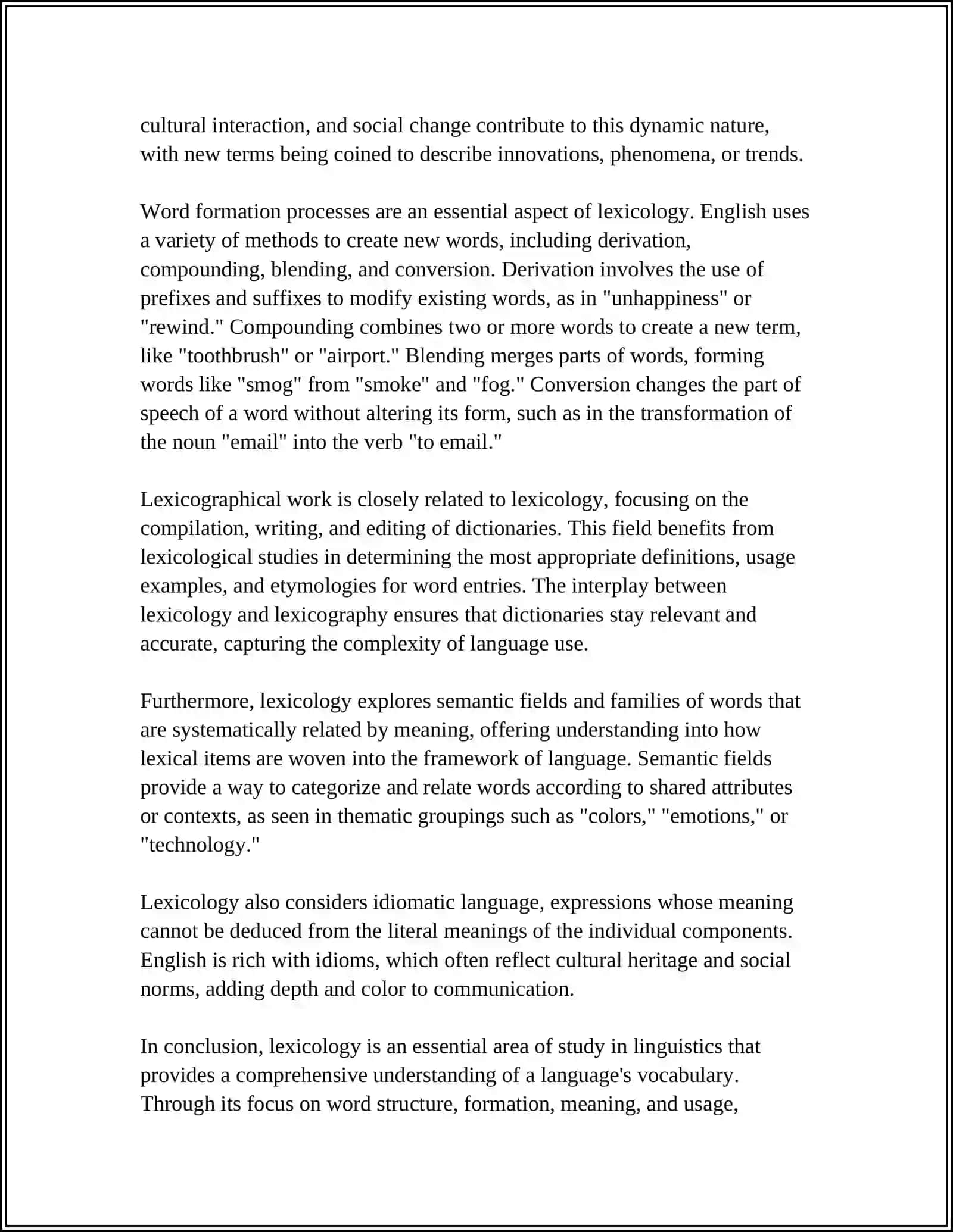 LEXICOLOGY AND THE LANGUAGE MAVZUSIDA INGLIZCHA 10 BETLIK REFERAT 4