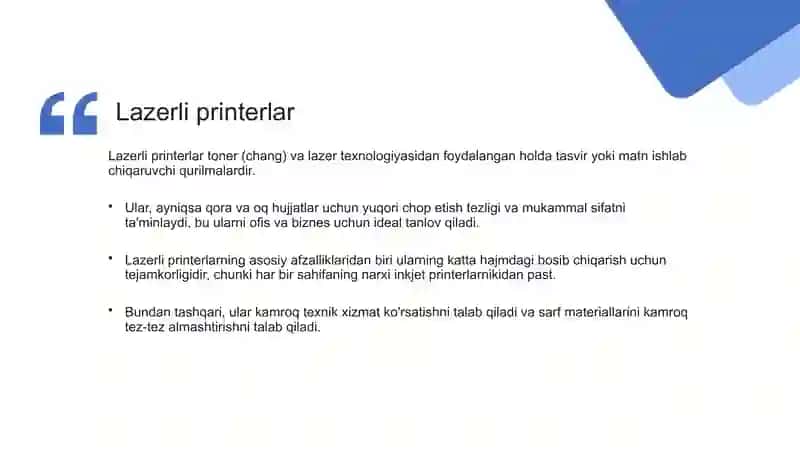 printerlar asosiy turlari 4