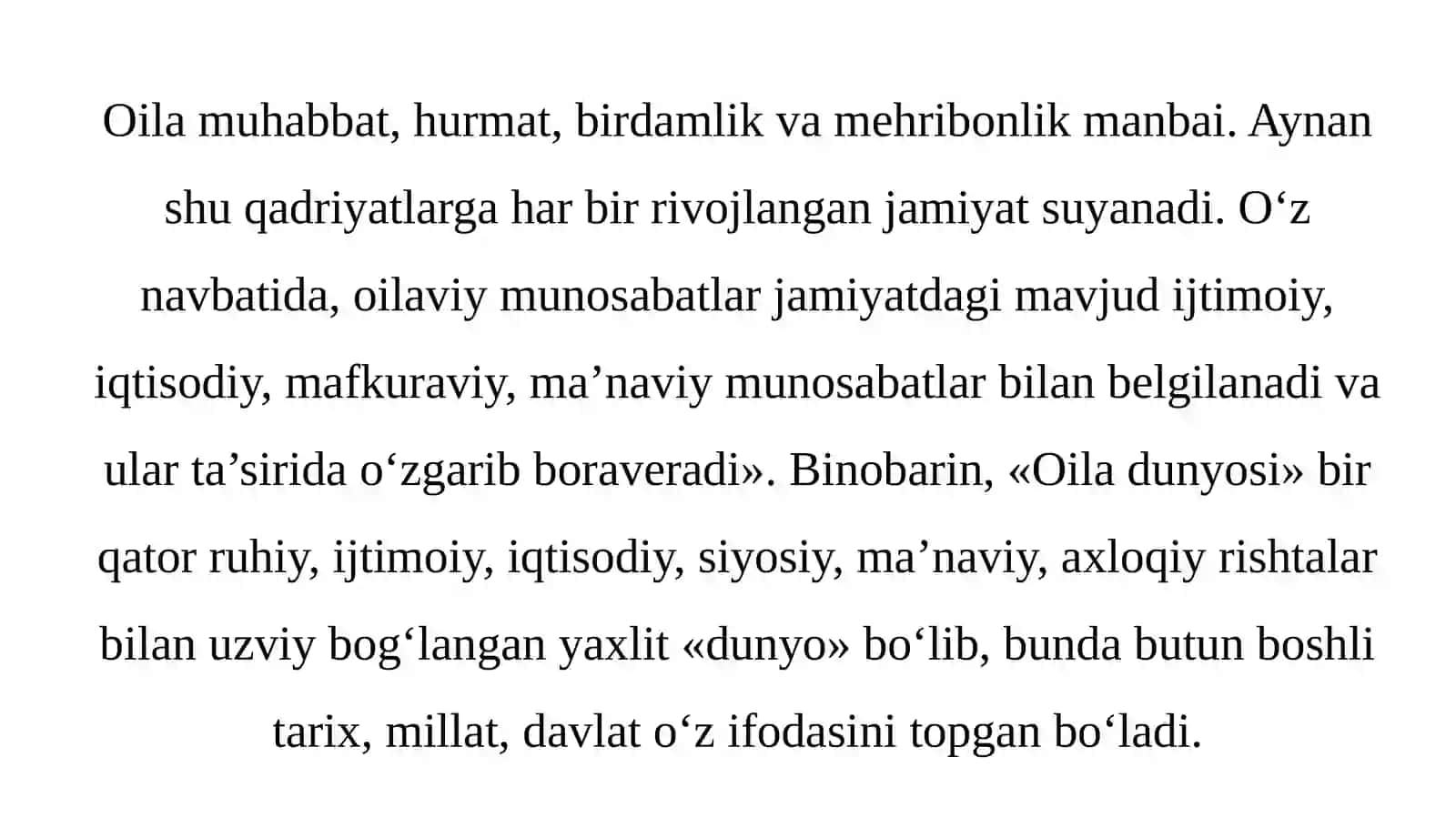 Sharq mutaffakkirlari asarlarida oila va farzand tarbiyasi. 4