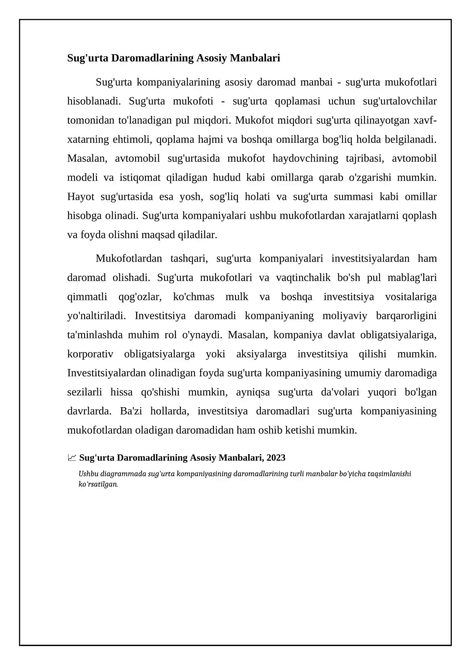 Sug‘urtaning daromadlar va xarajatlar Qayta sug‘urtalash Sug‘urta marketingi 4