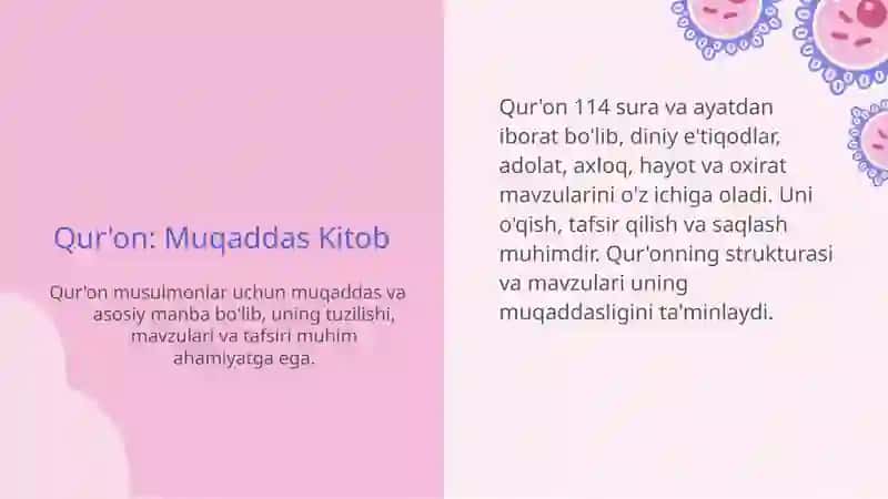 Islom dini manbalari, aqidaviy maktablari va ularni bugungi kundagi ahamiyati. 4