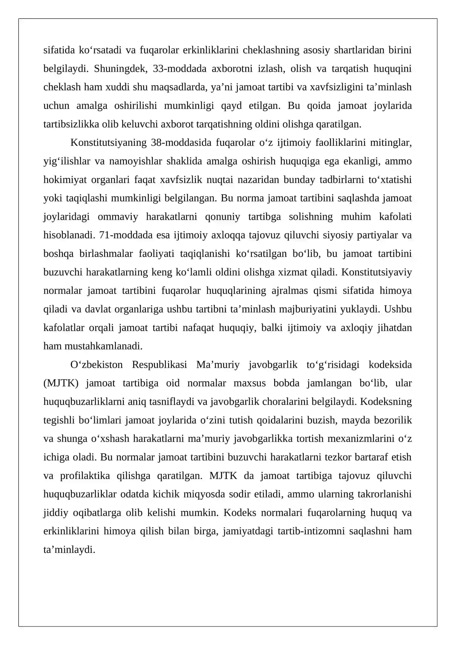 Jamoat tartibiga tajovuz qiluvchi ma’muriy huquqbuzarliklar tarkibi 4