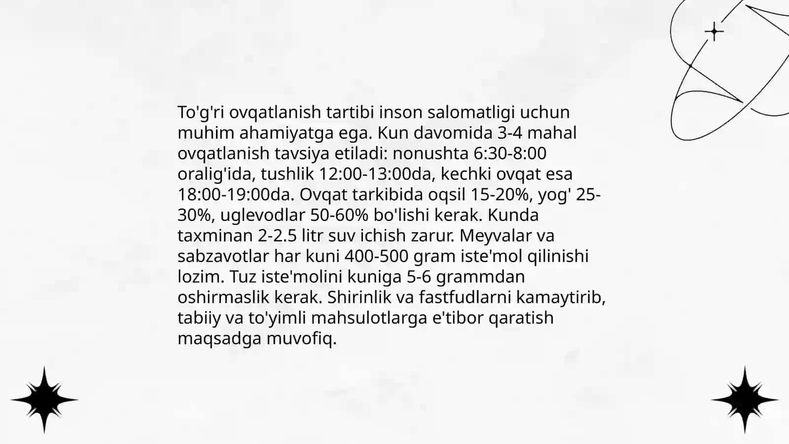 Sog'lom ozish 4