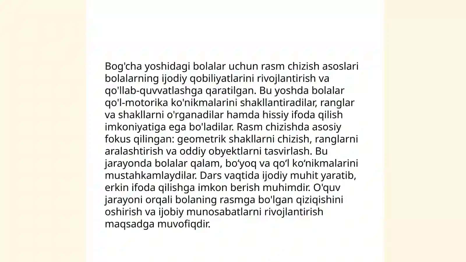 Maktabgacha yoshdagi bolalarni tasviriy faoliyat bilan tanishtirish 4