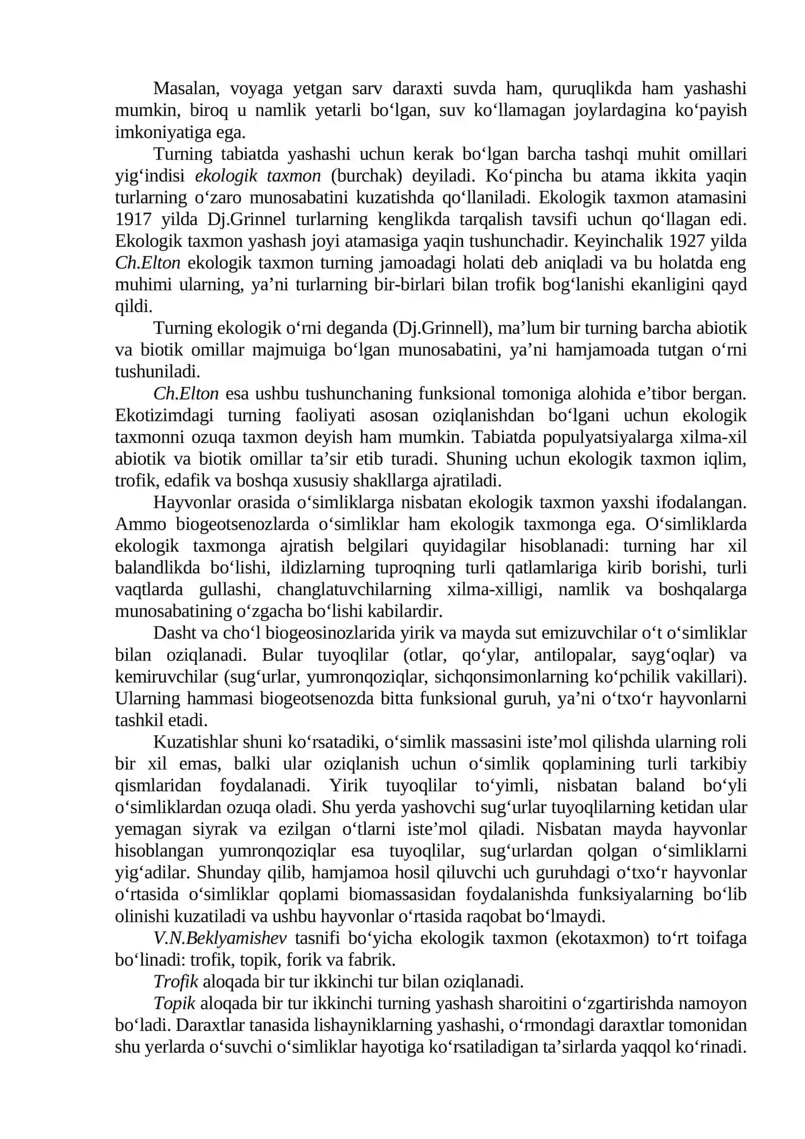 2-mavzu: Muhit va ekologik omillar. Ekologiya va inson sogʻligi 4