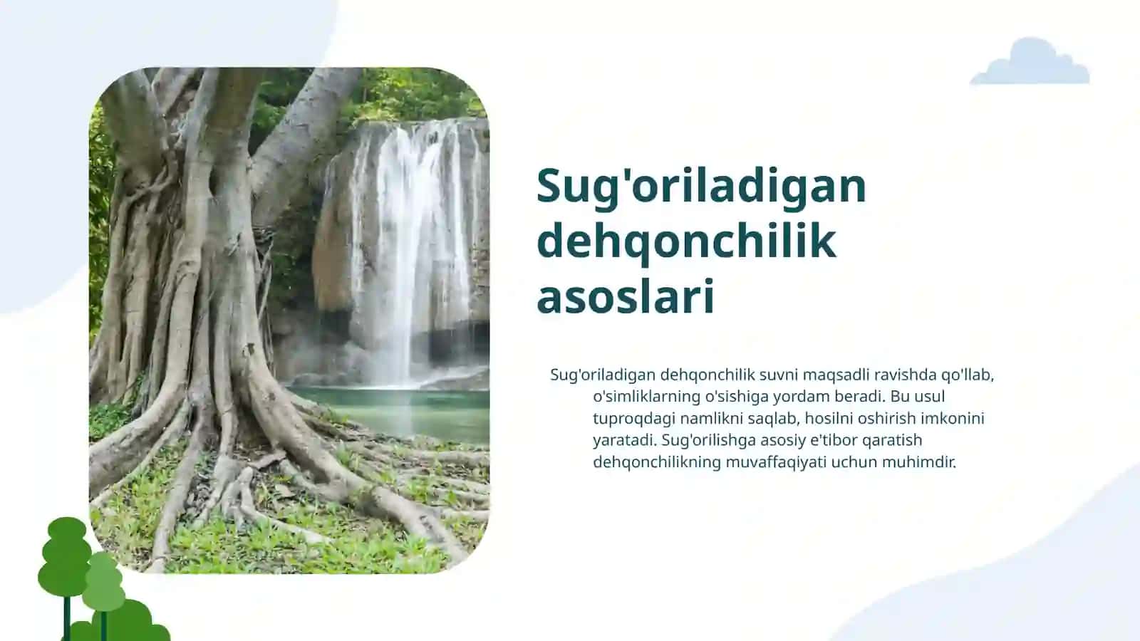Sugʻoriladigan dehqonchilikning fiziologik xossalari 4