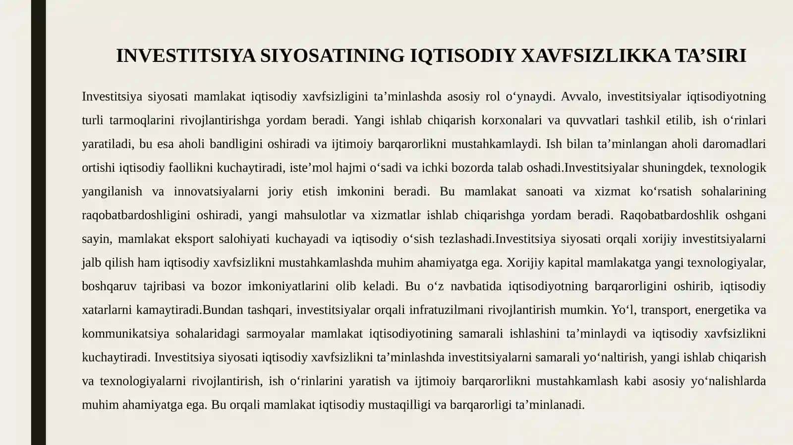 IQTISODIY XAVFSIZLIK VA INVESTITSIYA SIYOSATI 4
