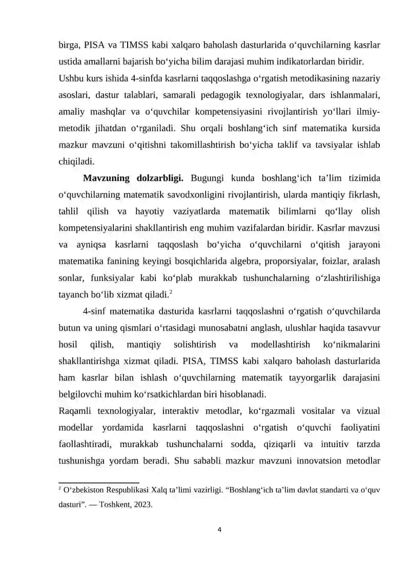 Matematika O‘qitish Metodikasi 4