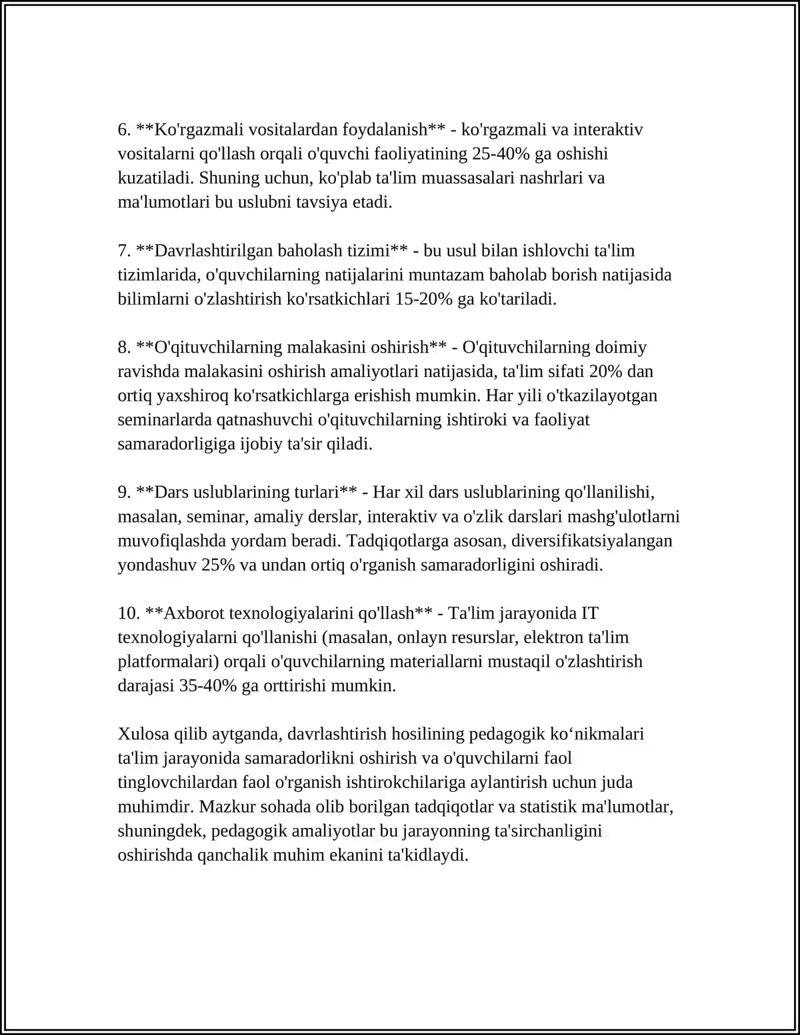 DAVRLASHTIRISH HOSHI HUSUSIYAT PEDAGOGIKASINING BOSHQA FANLAR BILAN ALOQASI 4