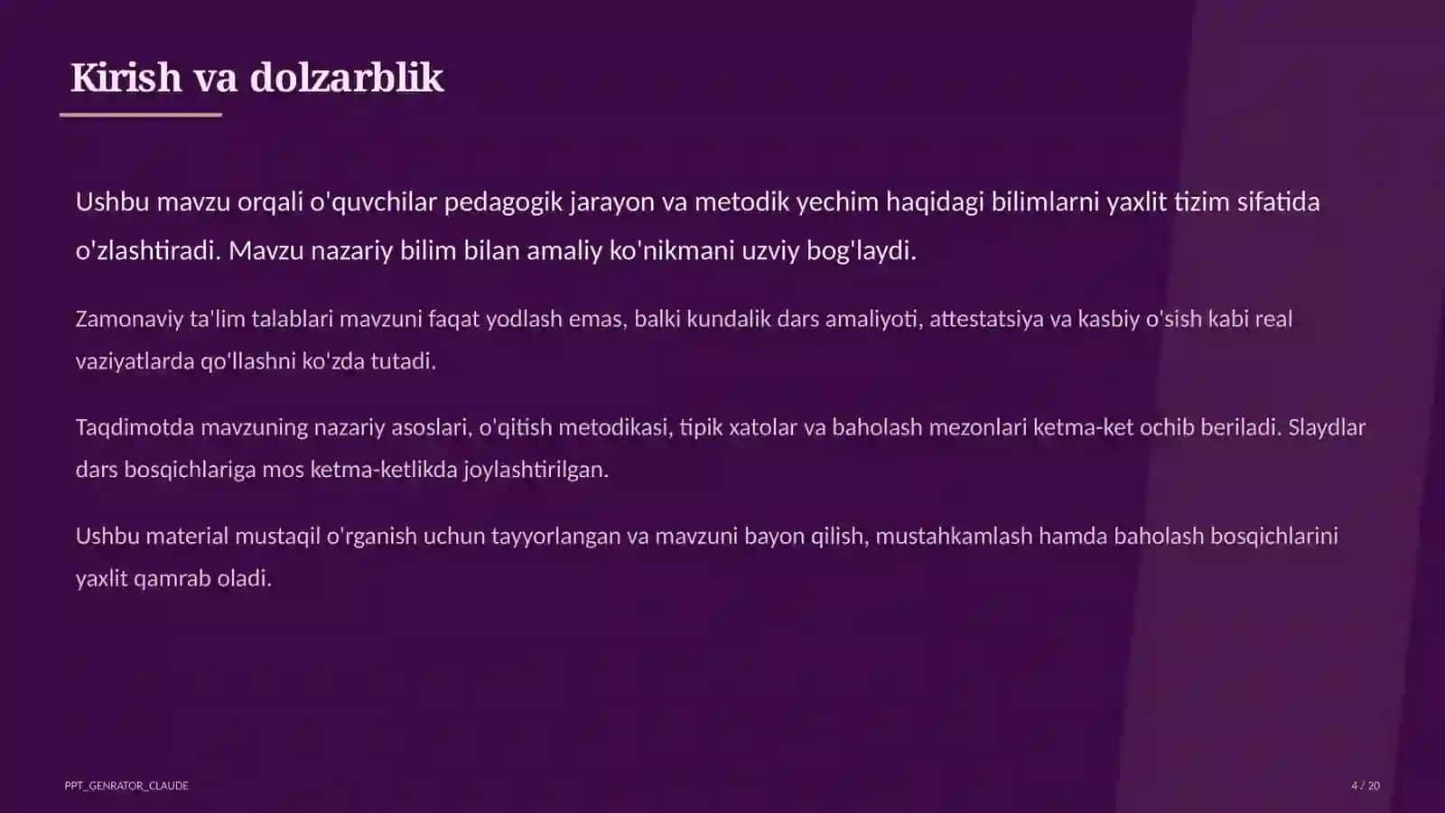 O'qituvchining nutq madaniyati va pedagogik muloqot 4