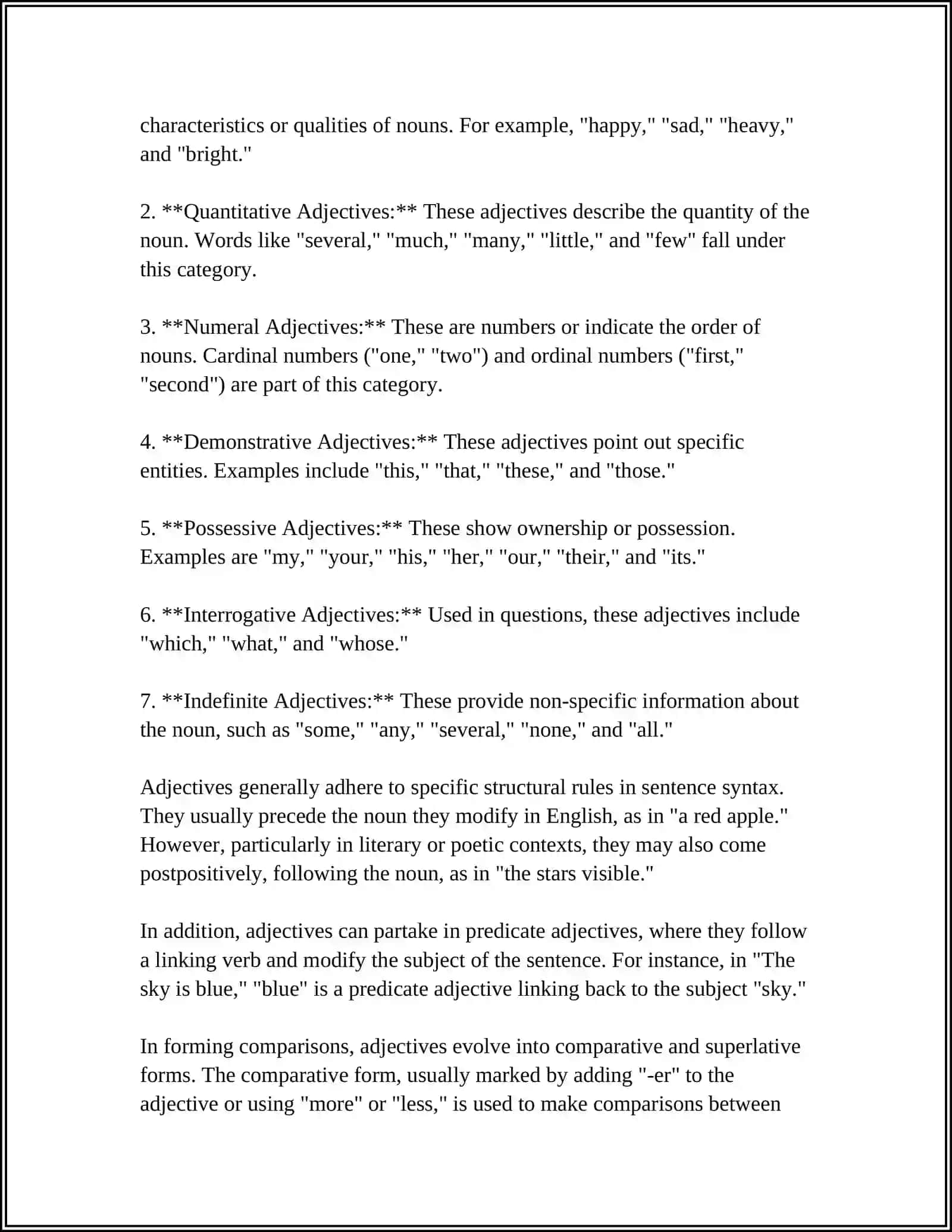 ADJECTIVE AND ADVERBS 4