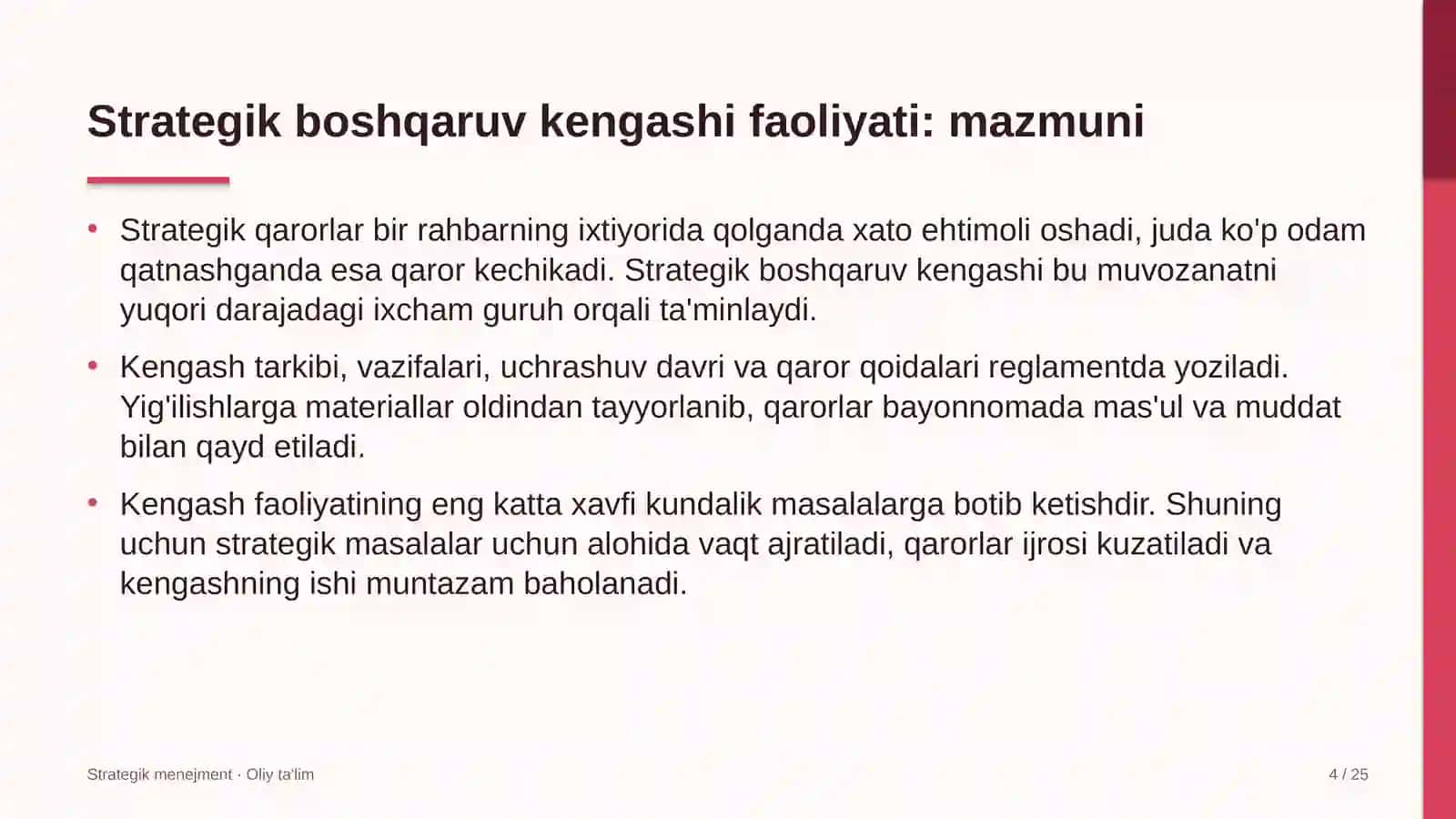 mobil aloqa operatorlarida strategik boshqaruv kengashi faoliyatini tashkil etish 5806 4