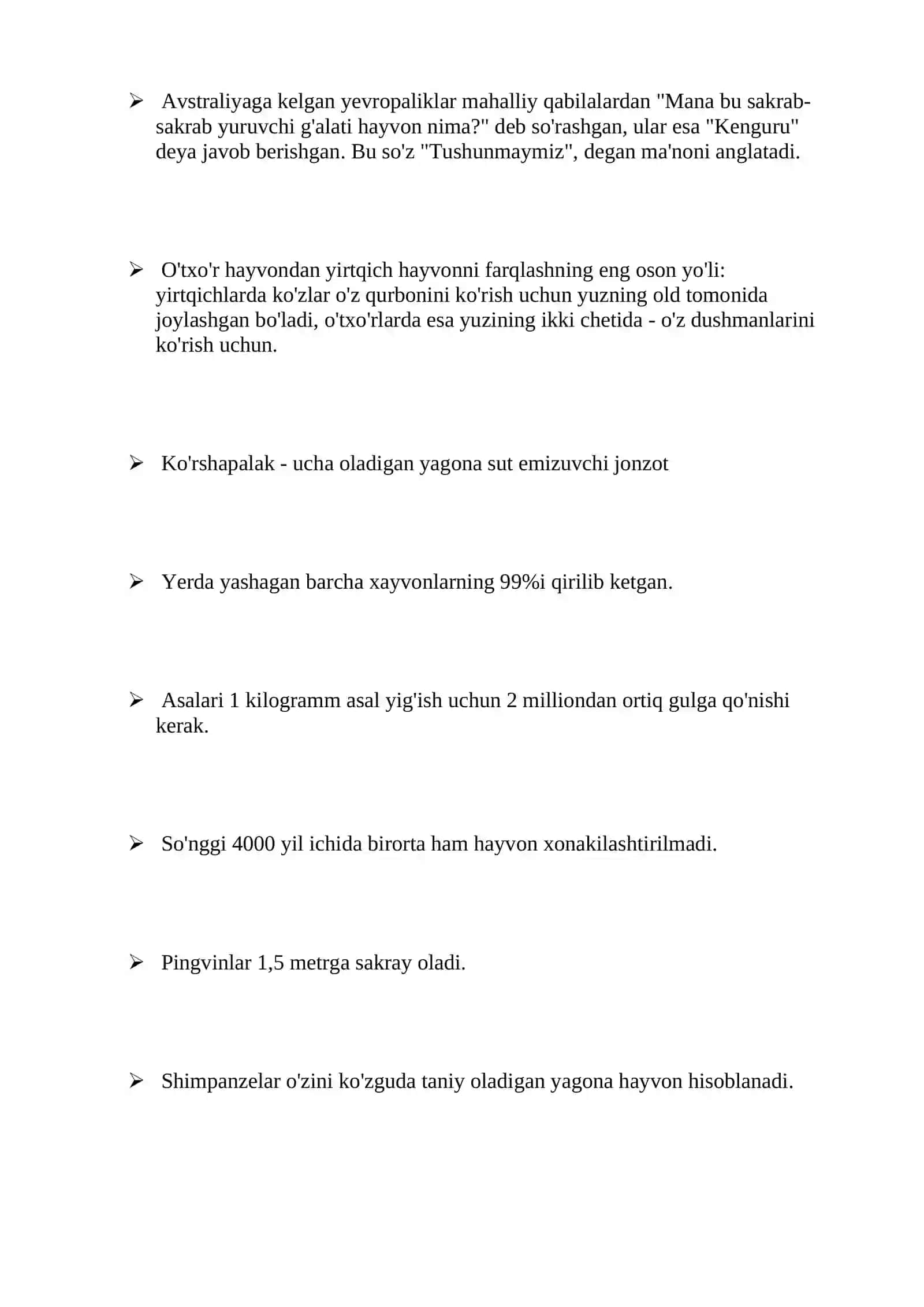 Qiziqarli hayvonot olami 4