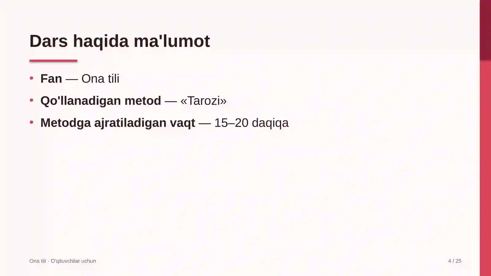 ona tili darslarida tarozi metodidan foydalanish 8210 4