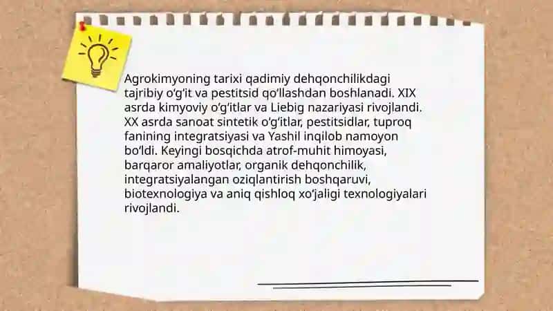 Agrokimyo fani va uning mazmuni, agrokimyoning rivojlanishi 4