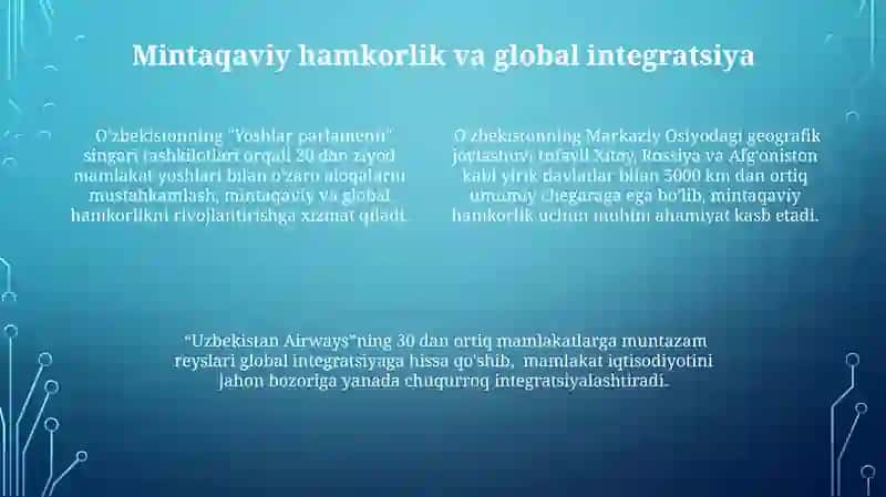 Özbekistonning geosiyosiy va geoiqtisodiy o'rni 4