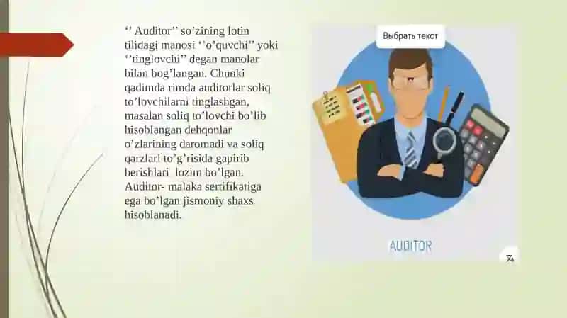 Auditorlik faoliyatining mohiyati, ahamiyati va vazifalari 4