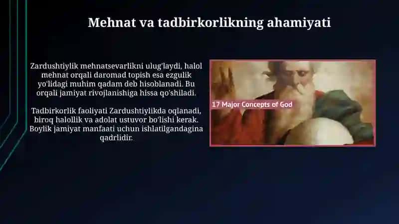 Zardushtiylikdagi iqtisodiy gʼoyalar 4