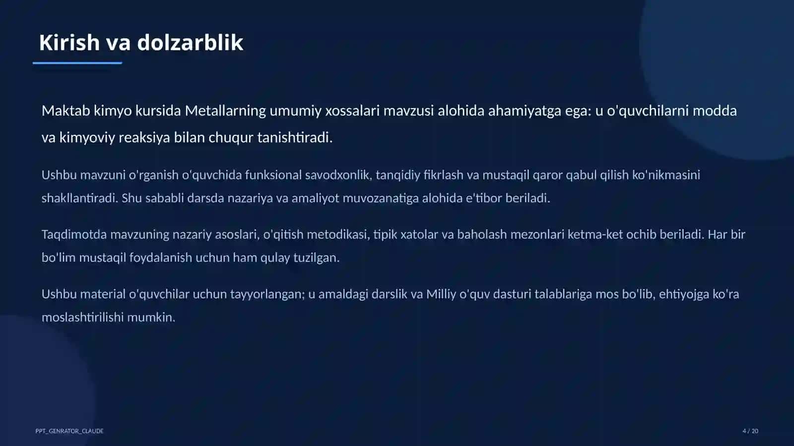 Metallarning umumiy xossalari (9-sinf) 4