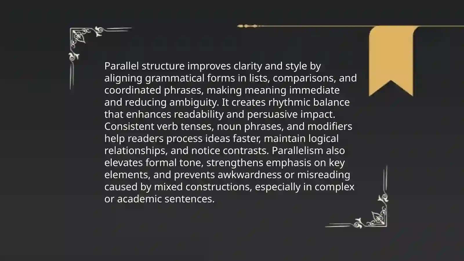 Parallelism sentences 4