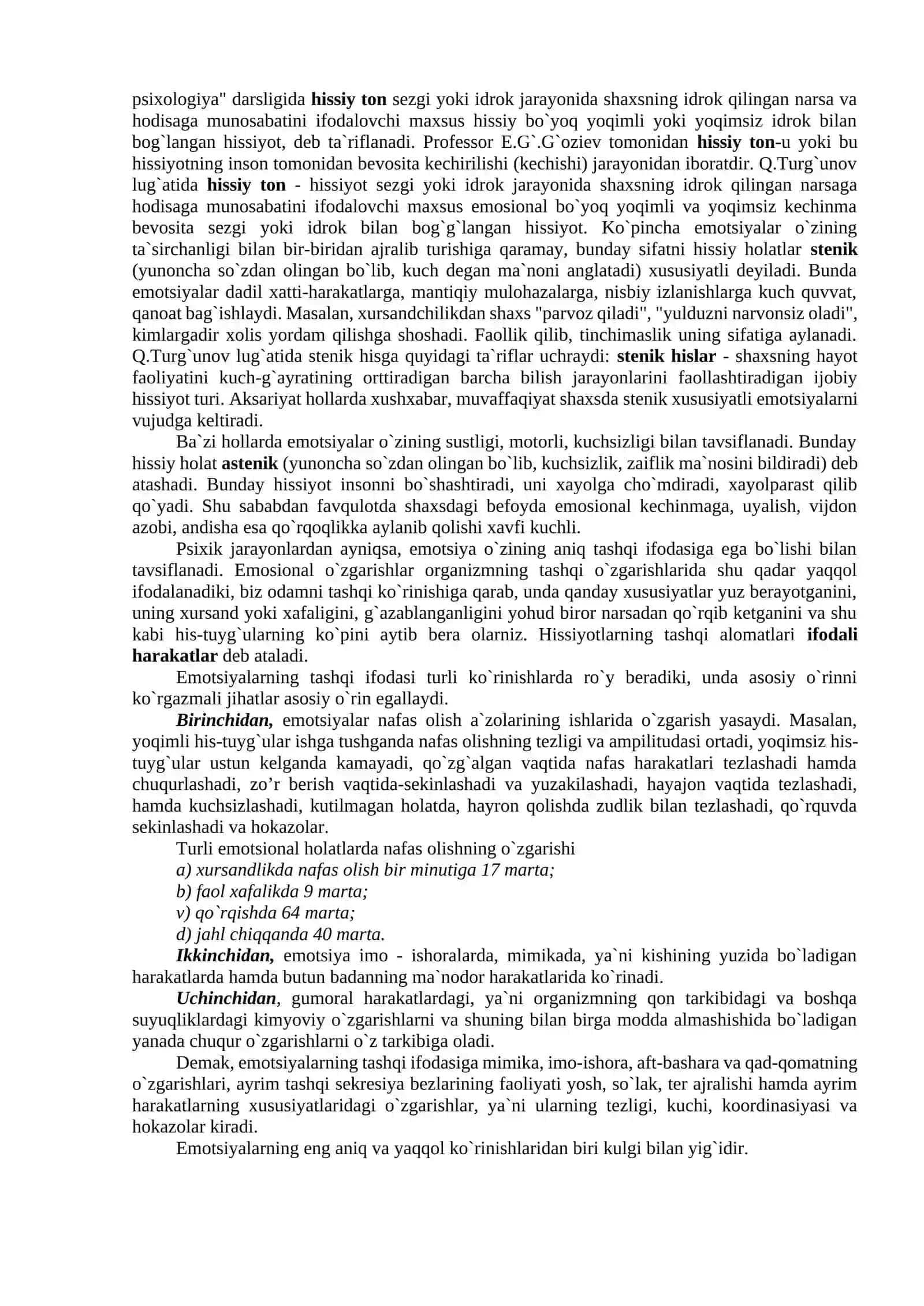 Hissiyot. Iroda 4