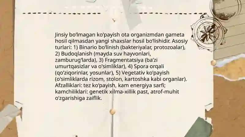 Organizmning koʻpayish xillari 4