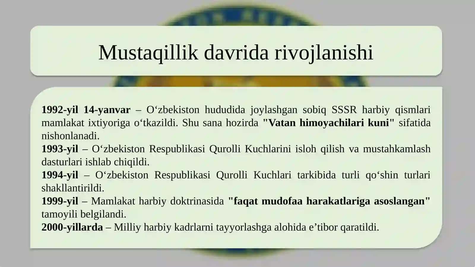 Mudofaa vazirligi tarixi 4