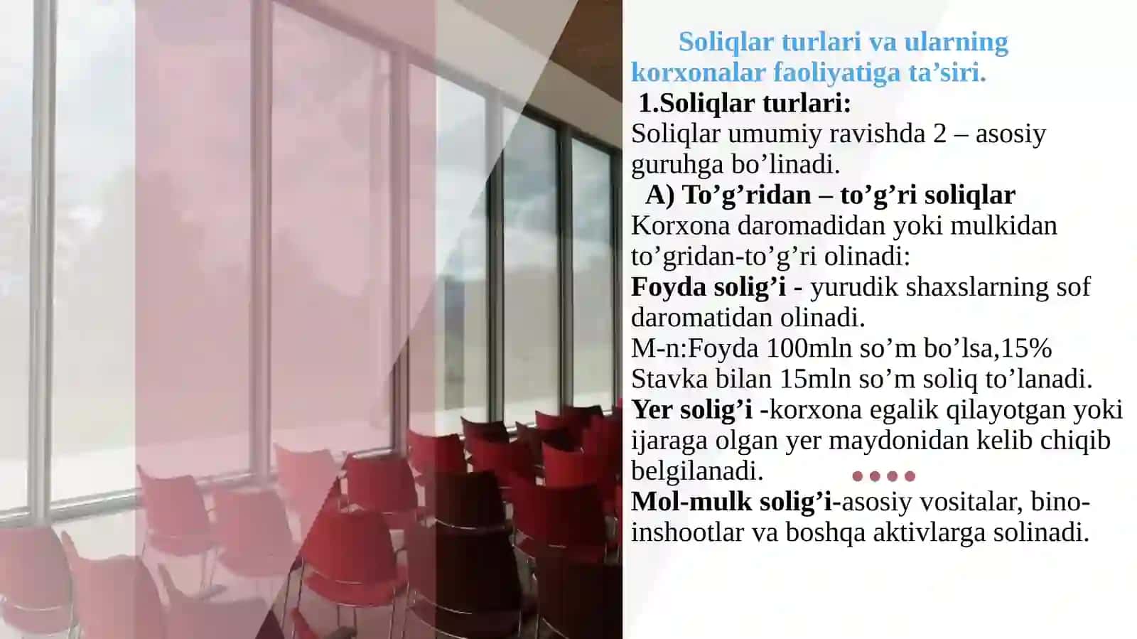 Korxonalar faoliyatidagi soliqlari va boshqa majburiy to'lovlar hisobi 4