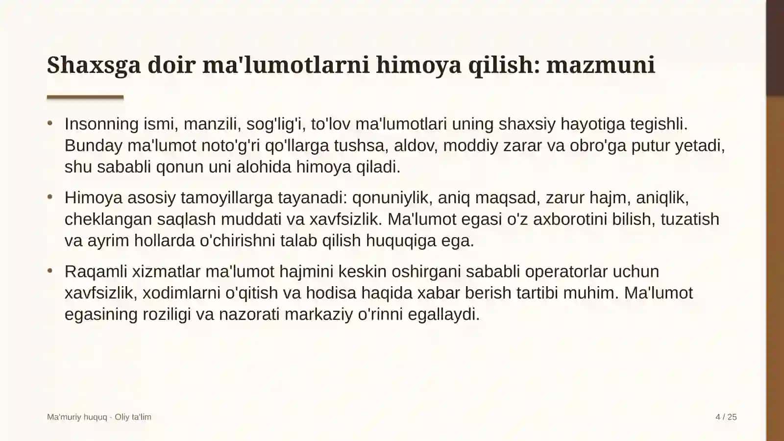 suyultirilgan gaz ishlab chiqarishda shaxsga doir ma'lumotlarni himoya qilish 4996 4