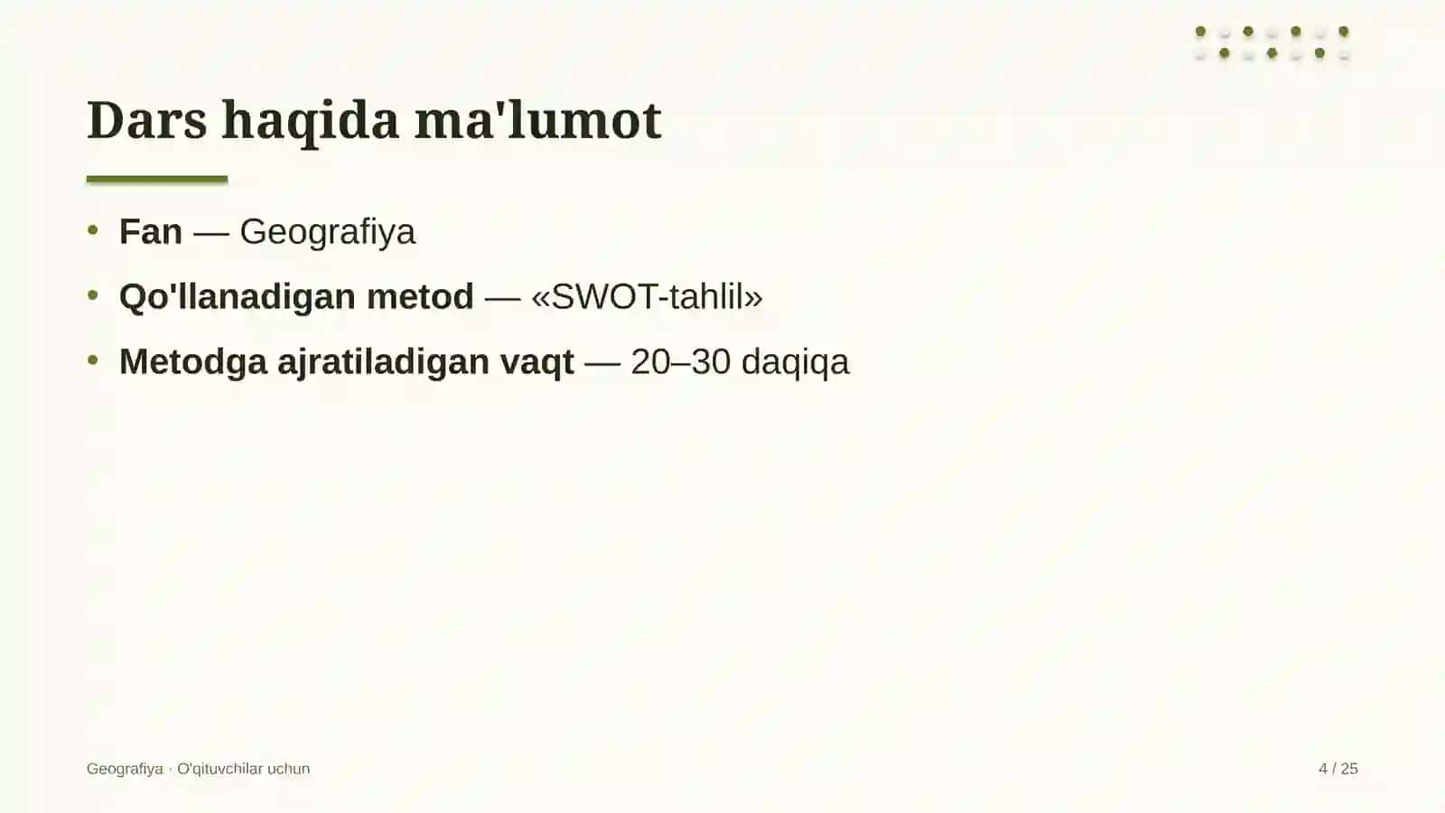 geografiya darslarida swot tahlil metodidan foydalanish 8176 4