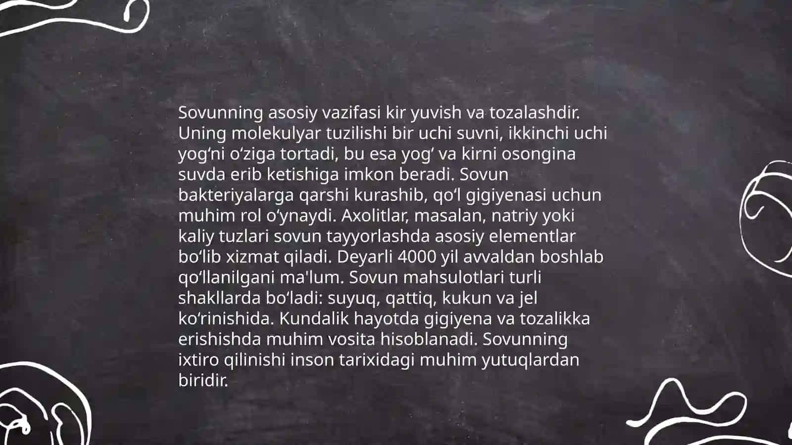 Sovun va sovunli eritmalarning xossalari 4