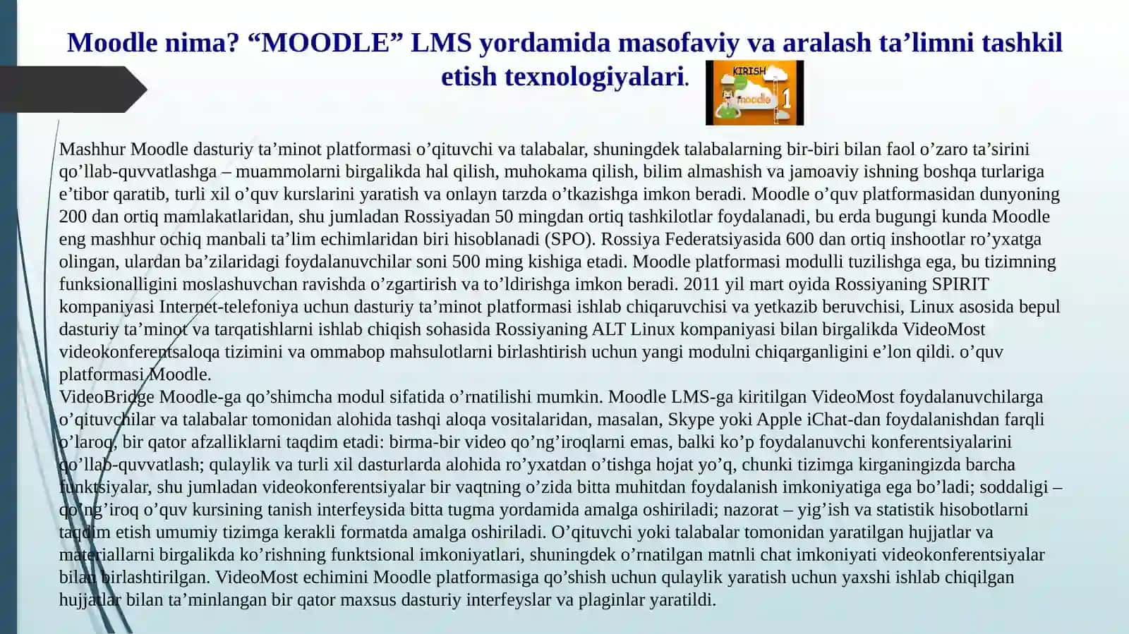 Ta'lim jarayoni ishtirokchilarining raqamli faoliyatini tashkil etish sifatida xizmatlar va vositalar 4