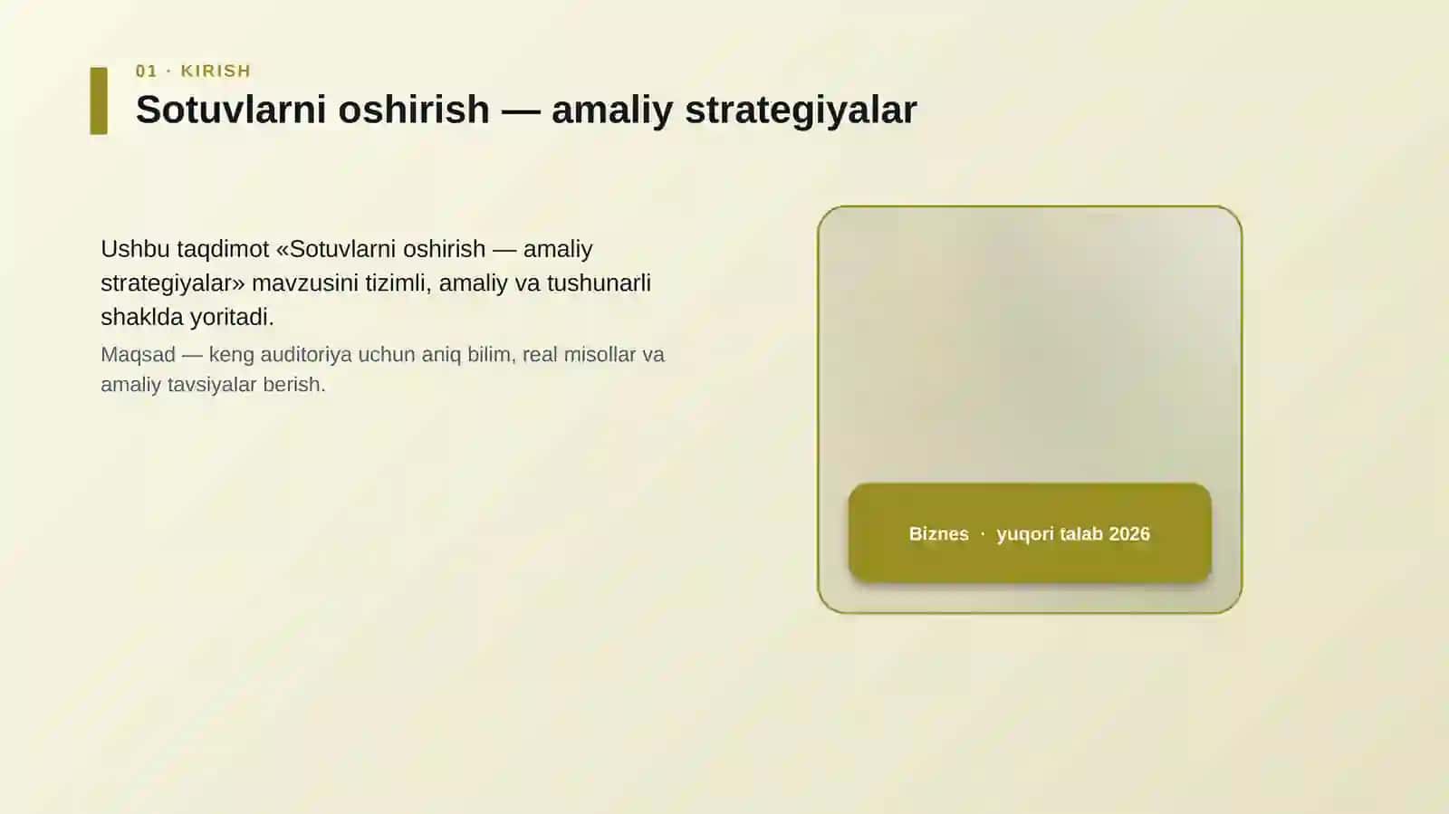 Sotuvlarni oshirish — amaliy strategiyalar 4