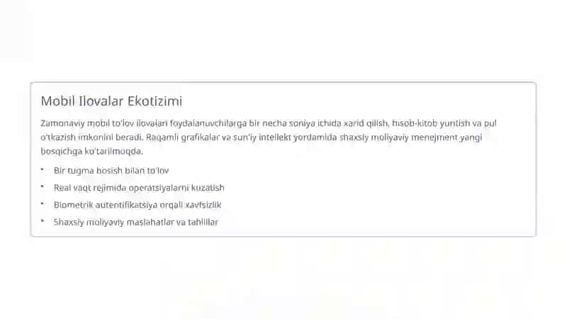 Mobil To'lov Xizmatlari Bozorining O'sish Omillari 4