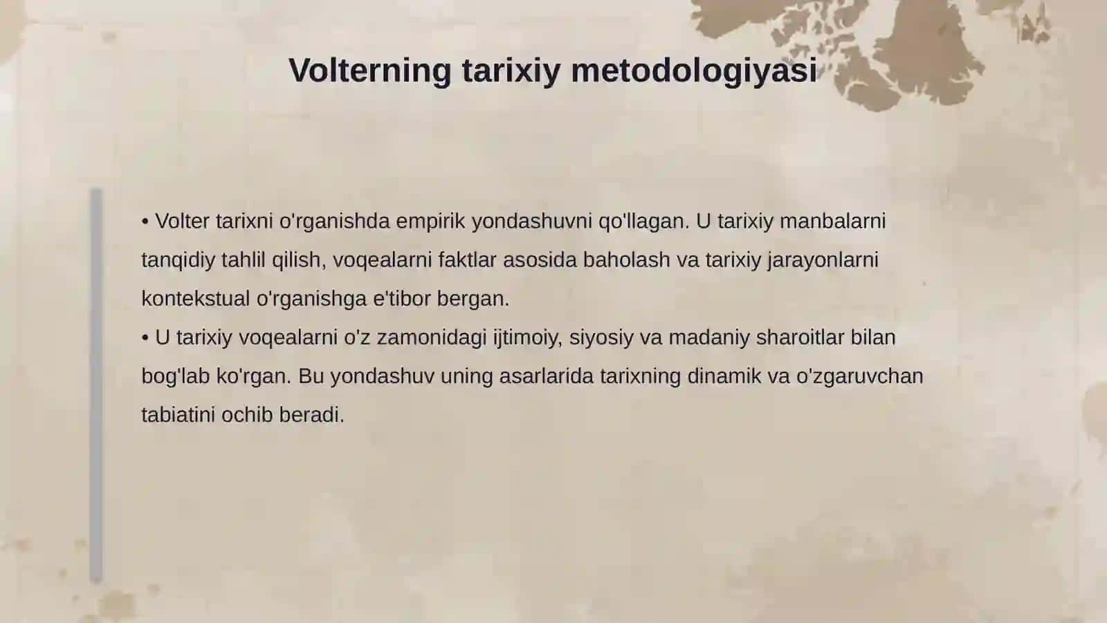 Volterning tarixiy qarashlari 4