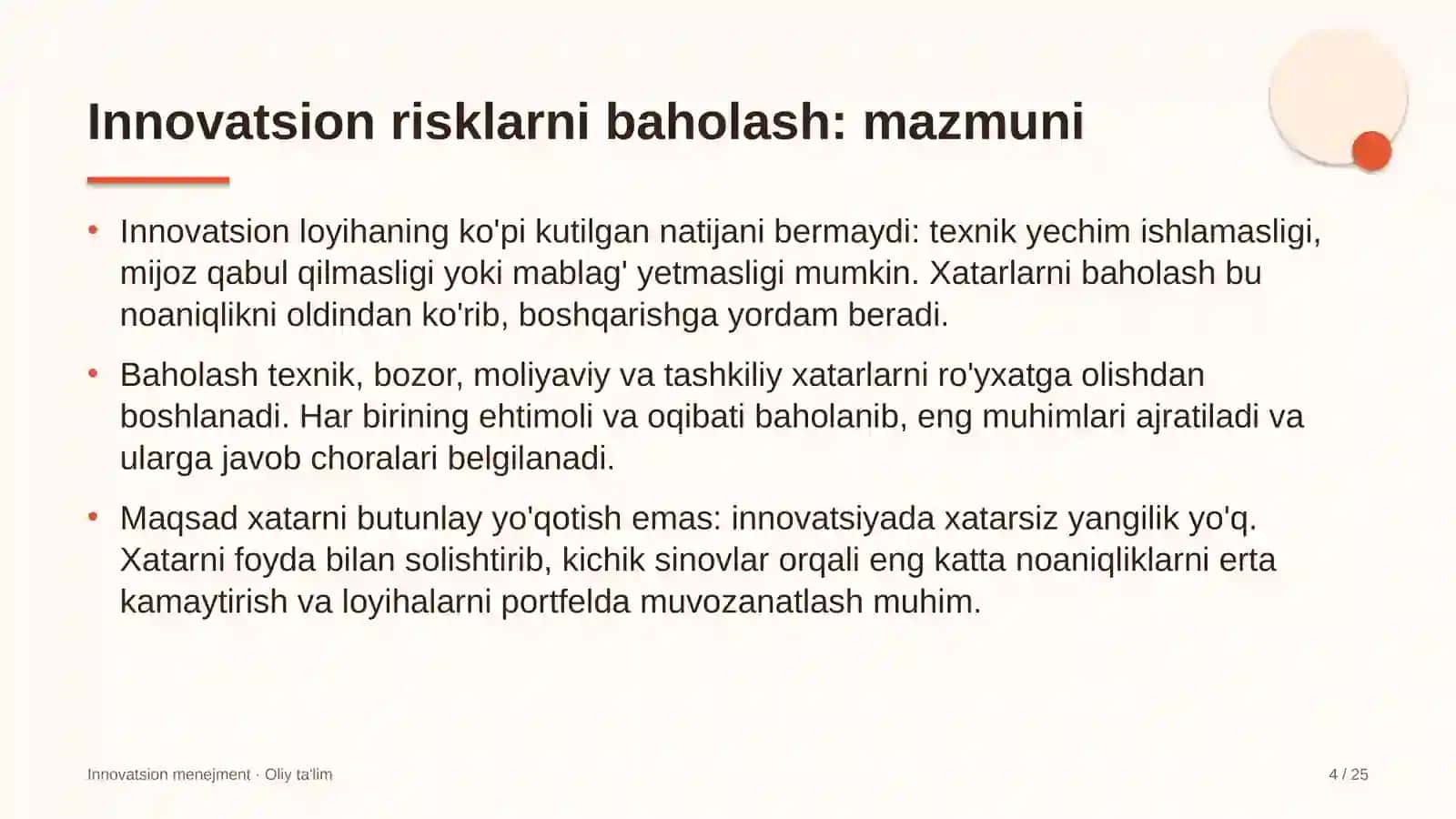 developerlik kompaniyalarida innovatsion risklarni baholash 6213 4