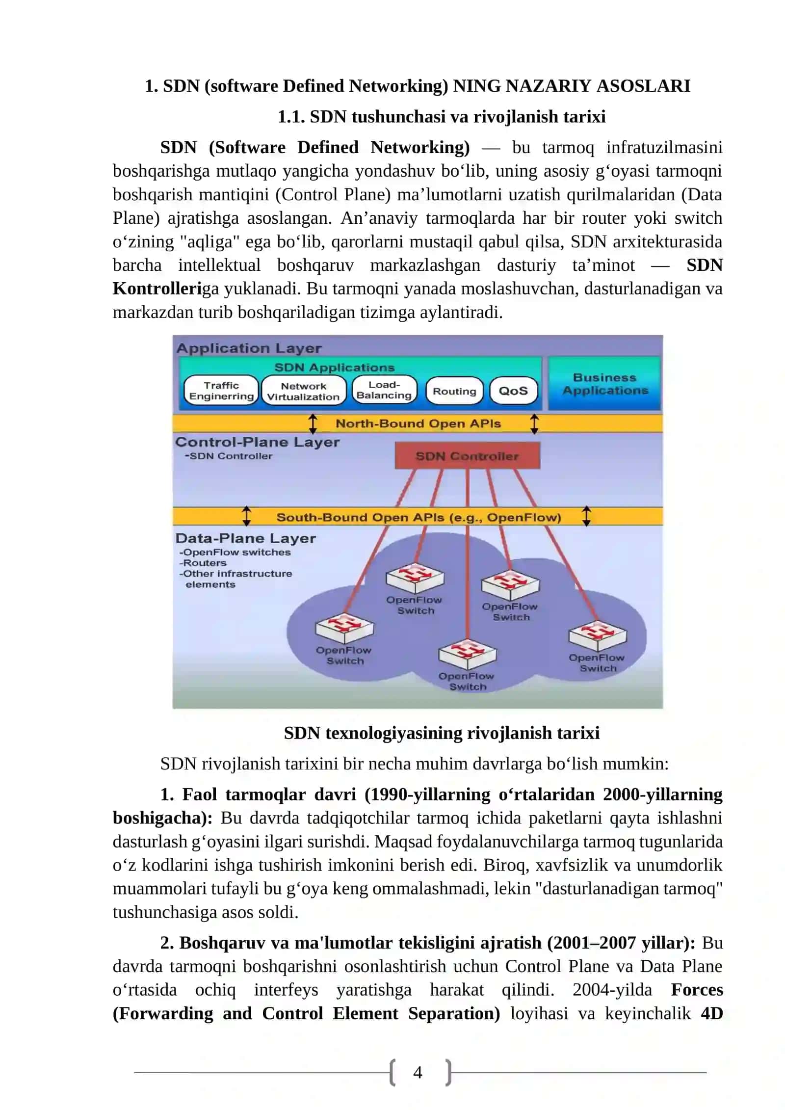 SDN (SOFTWARE DEFINED NETWORKING) XAVFSIZLIK MUAMMOLARI 4
