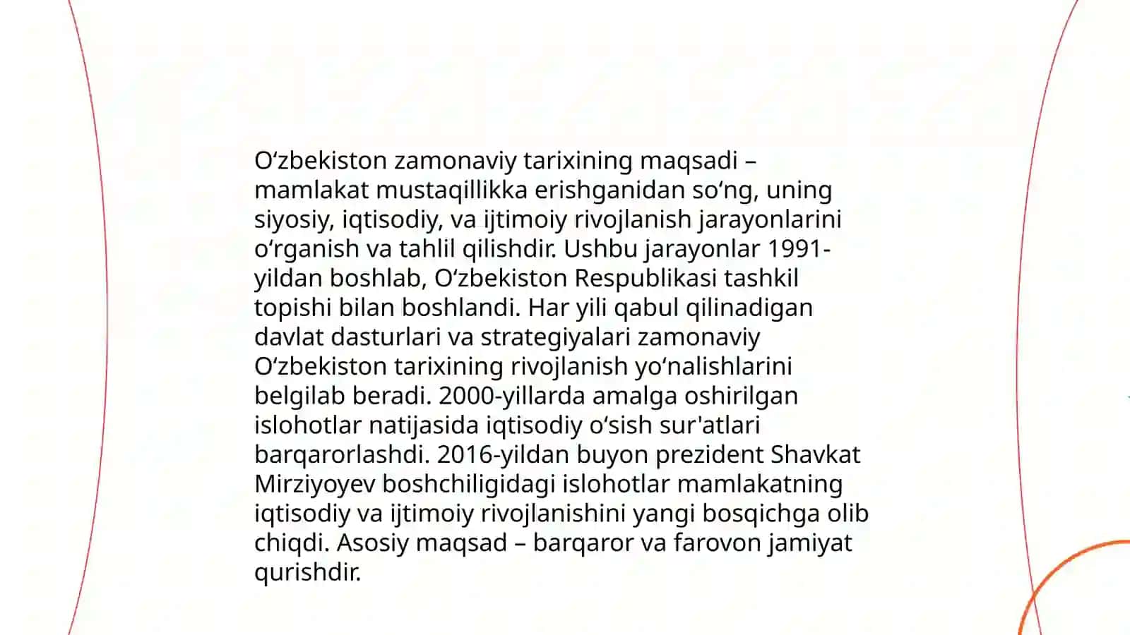 O'ZBEKISTONNING ZAMONAVIY TARIXI 4