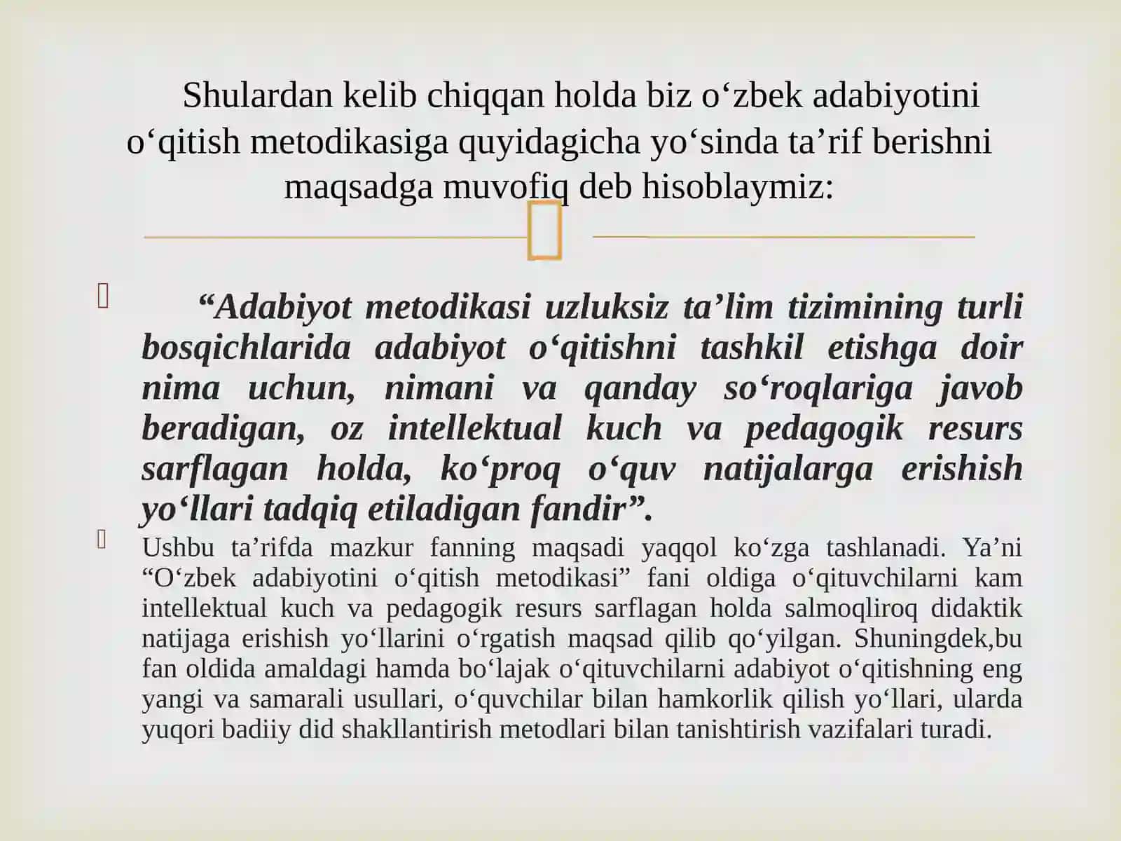 Adabiyot o‘qitish metodikasining tarixiy taraqqiyot bosqichlari 4