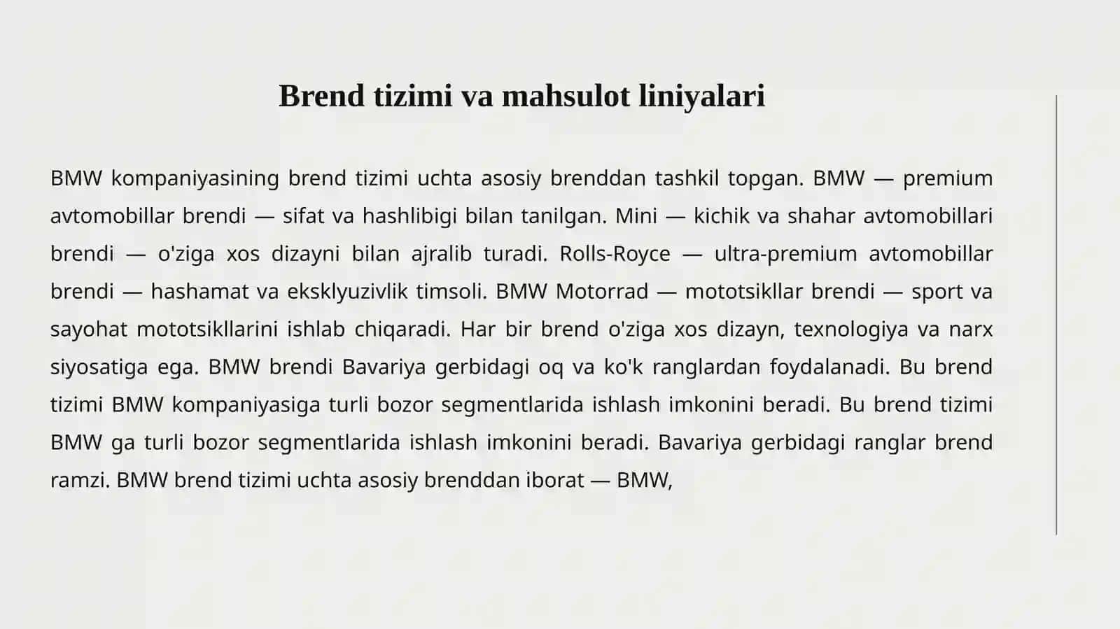 BMW KOMPANIYASI 4