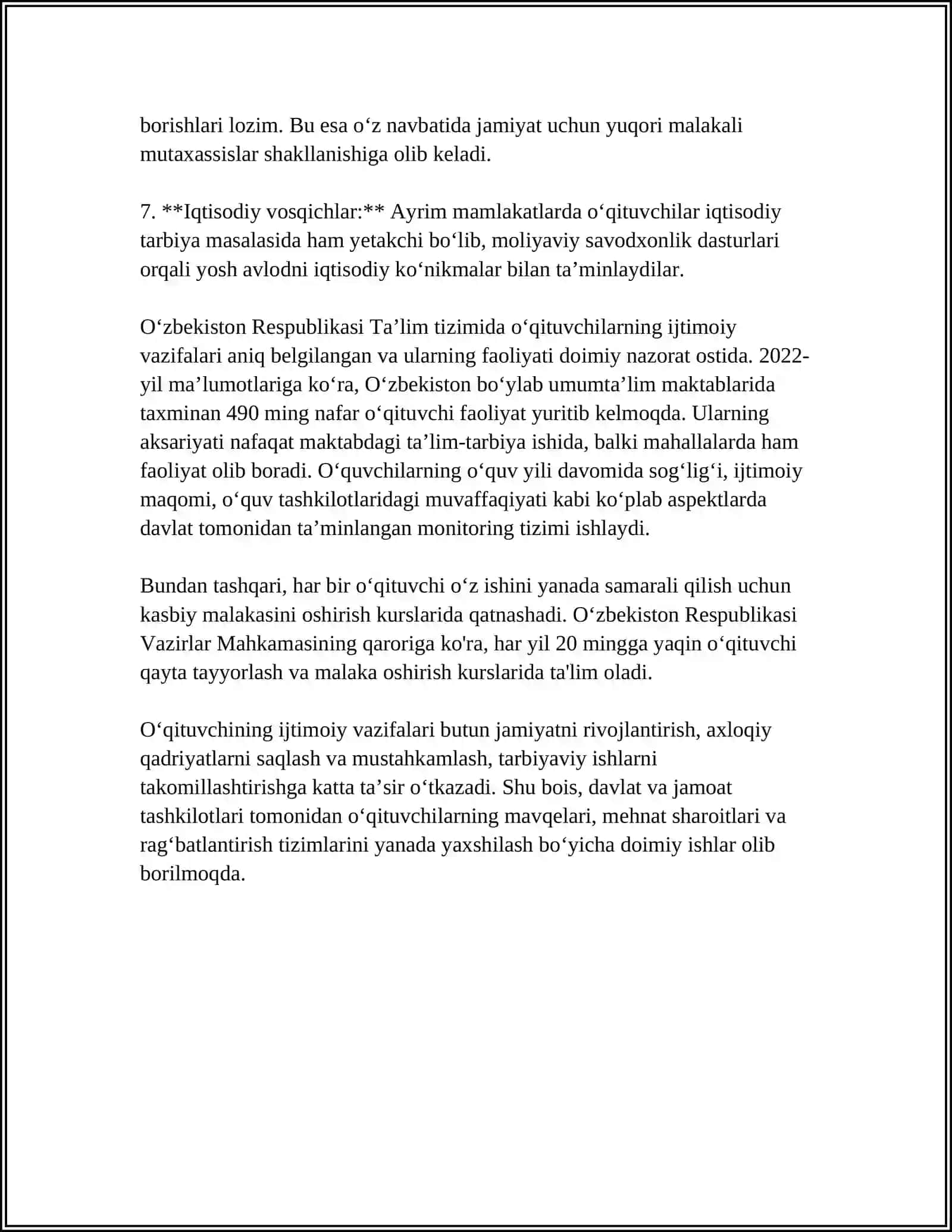 JAMIYATDA FAOL O‘QITUVCHI SHAXSI SHAKLLANISHINING IJTIMOIY-PEDAGOGIK XARAKTERI 4