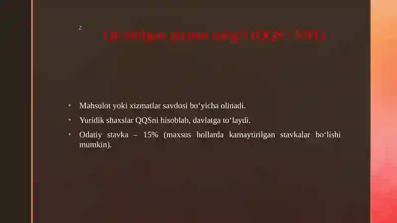 Yuridik shaxslardan undiriladigan soliqlari va yig ‘imlar tarkibi 4