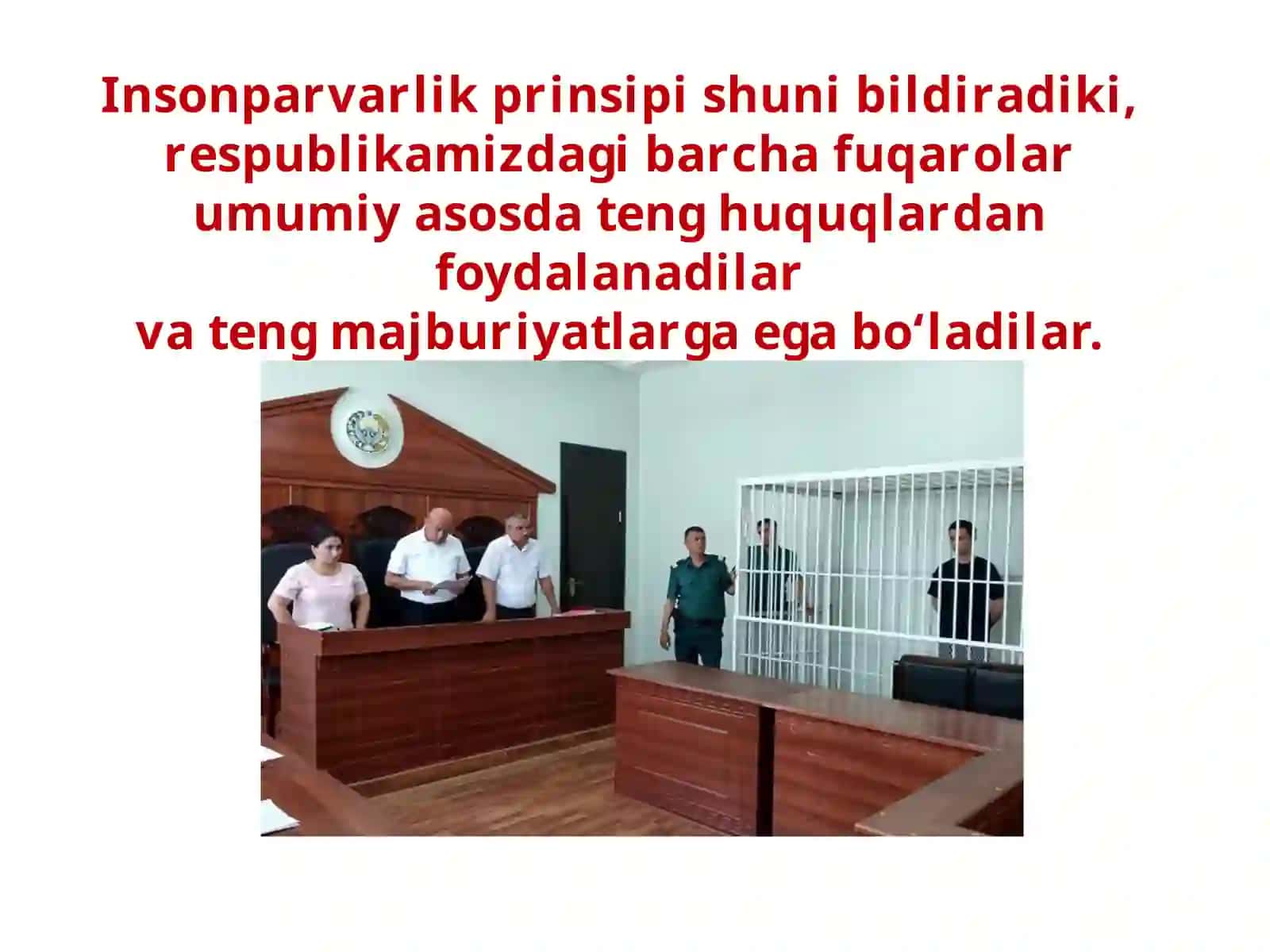 10-sinf Huquq fanidan Insonparvarlik prinsipi dars taqdimoti 4