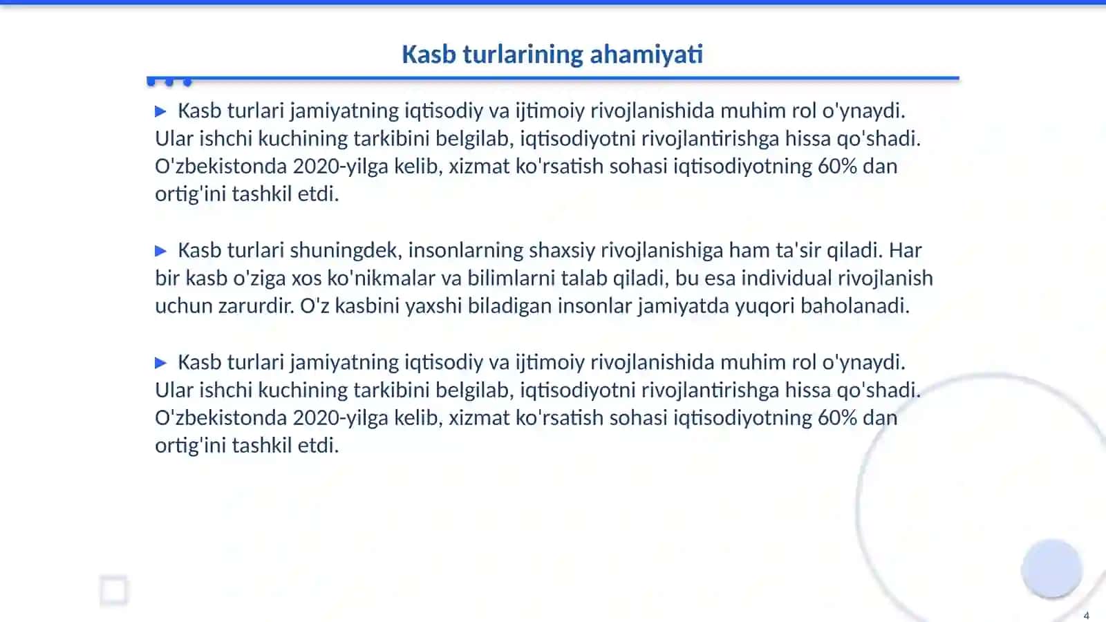 Kasb tiplari 4