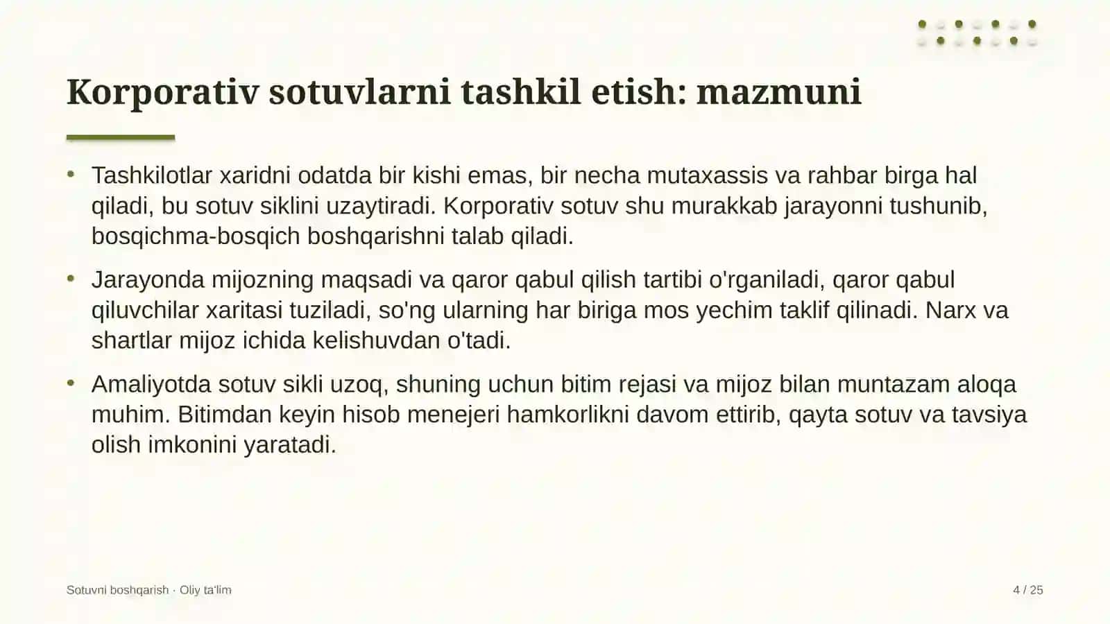Madaniy-tarixiy turizmda korporativ sotuvlarni tashkil etish 4